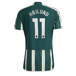 Manchester United Rasmus Hojlund #11 Replika Udebanetrøje 2023-24 Kortærmet